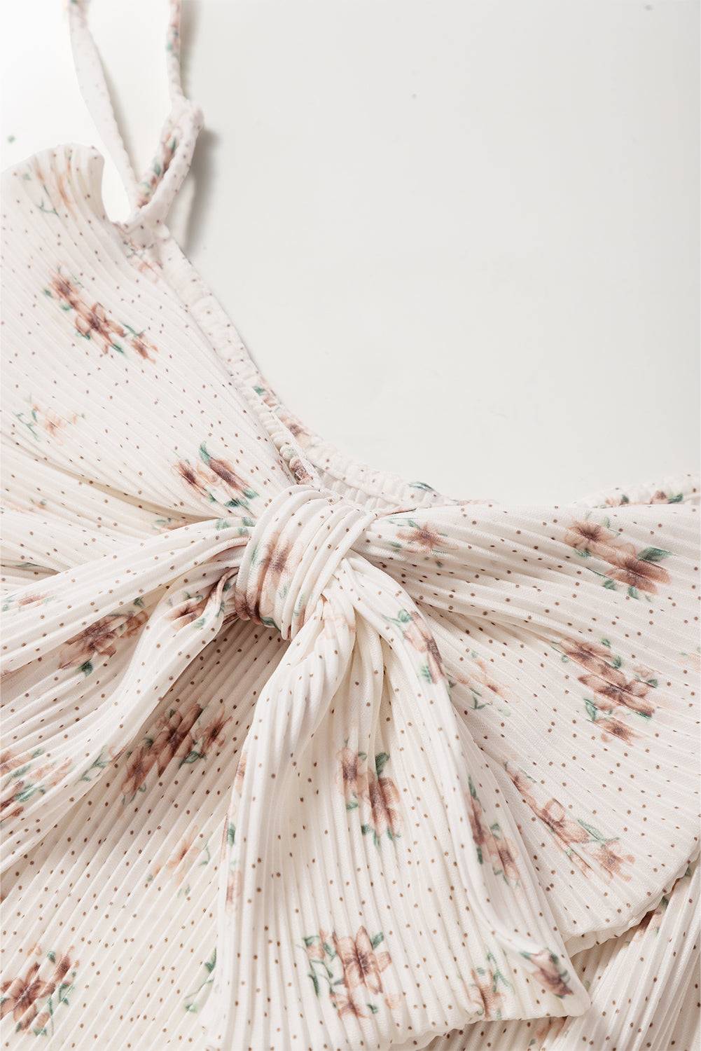 Floral Bow Back Scoop Neck Cami - Clothes For Her Online Store