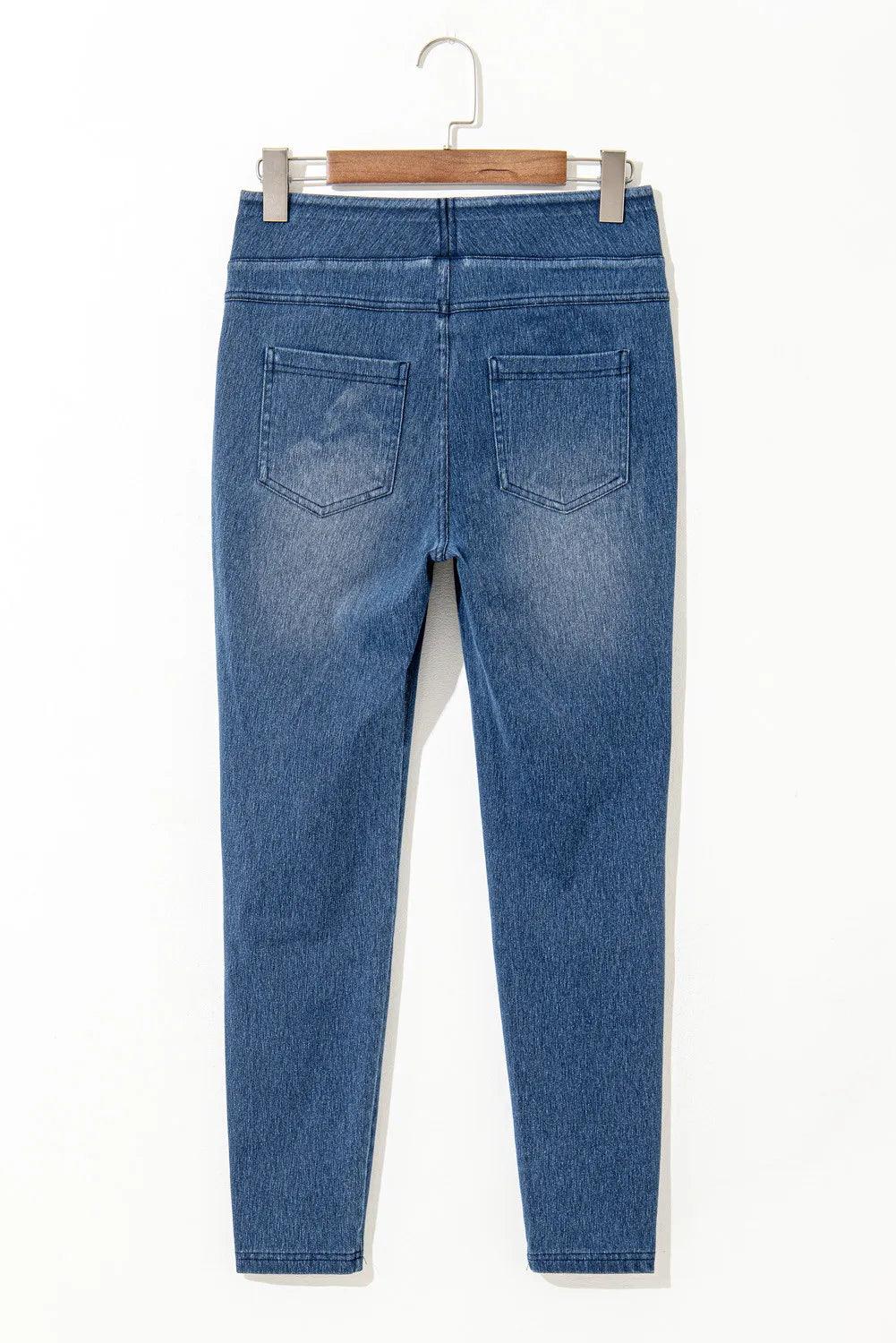 High Waist Skinny Jeans - Clothes For Her Online Store