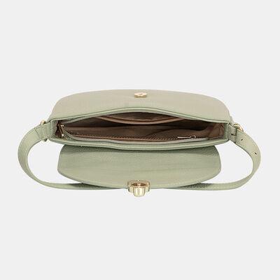 David Jones Metal Buckle Shoulder Bag - Clothes For Her Online Store