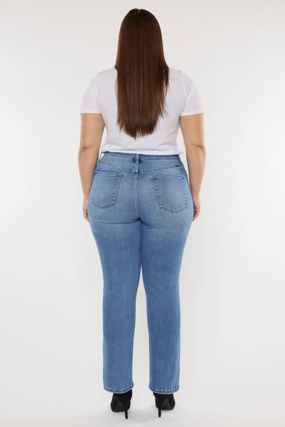 Kancan Full Size Cat's Whiskers High Waist Jeans - Clothes For Her Online Store