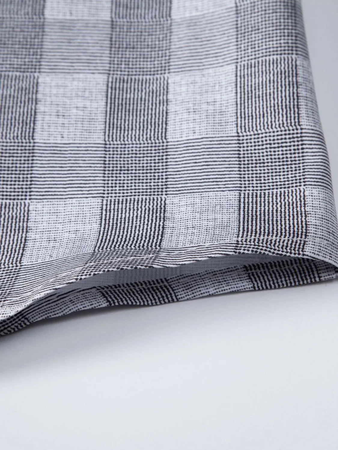 Men's Plus Size Casual Plaid Short Sleeve Button-Down Shirt