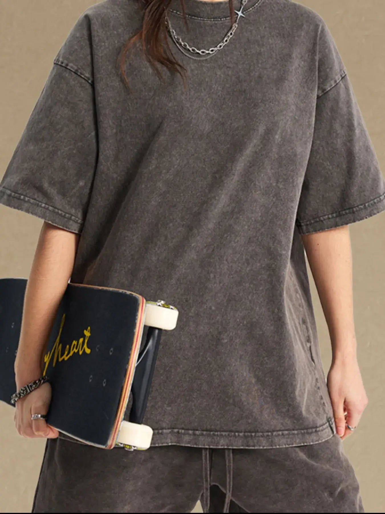 Men's Vintage Washed Oversized T-Shirt
