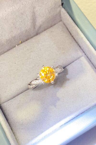 2 Carat Moissanite 925 Sterling Silver Ring - Clothes For Her Online Store