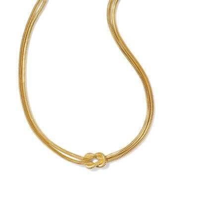 Titanium Steel Knotted Necklace - Clothes For Her Online Store