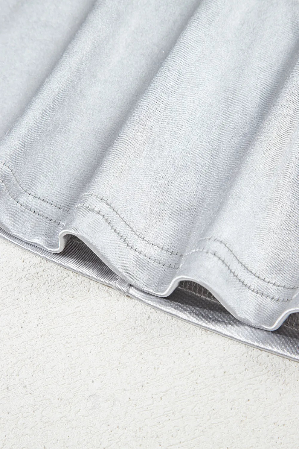 Round Neck Satin Tank Top