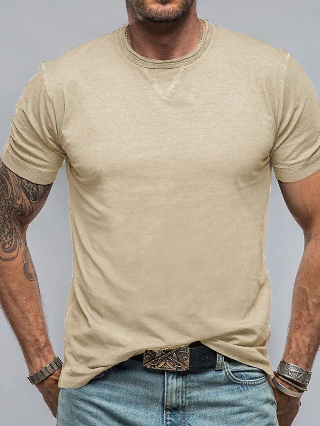 Men's Classic Short Sleeve Crew Neck T-Shirt