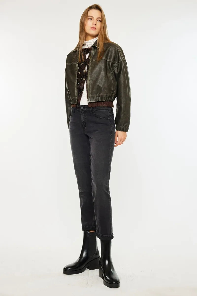 Kancan Slim Boyfriend Fit Jeans