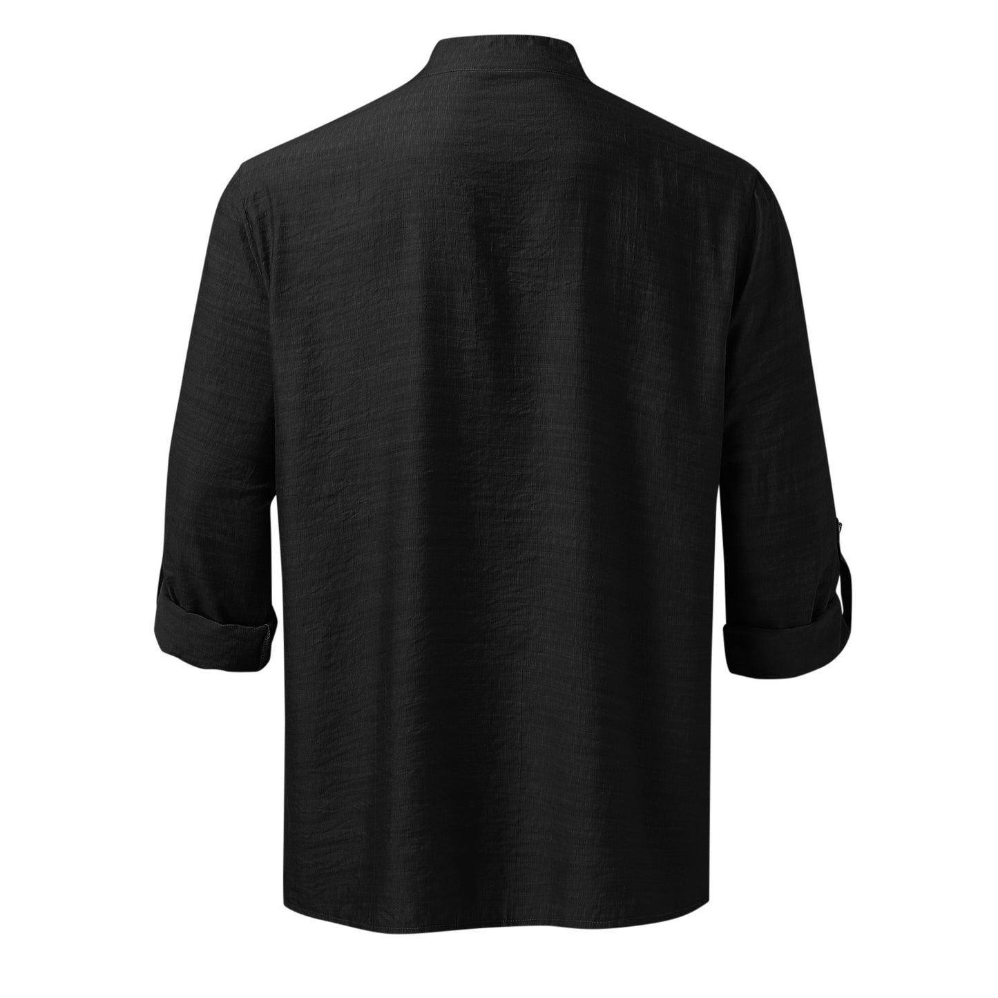 Men's Full Size Half Button Long Sleeve Shirt Plus Size - Clothes For Her Online Store