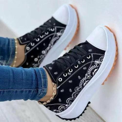 2022 Pattern Canvas Women Sneakers Casual Sport Shoes - Clothes For Her Online Store
