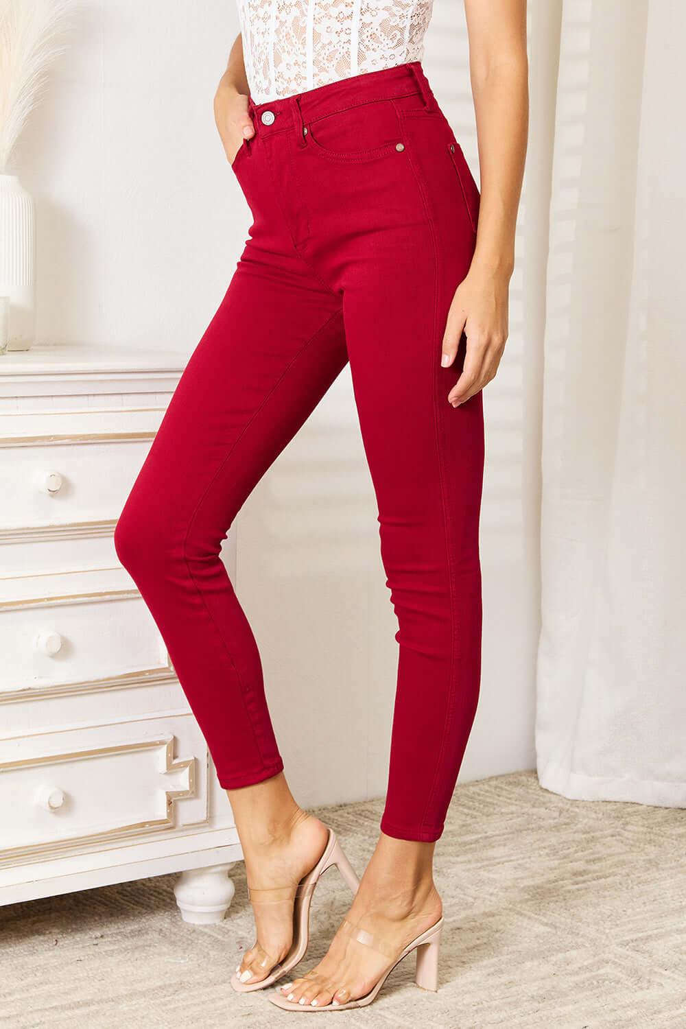 Judy Blue Full Size High Waist Tummy Control Skinny Jeans - Clothes For Her Online Store