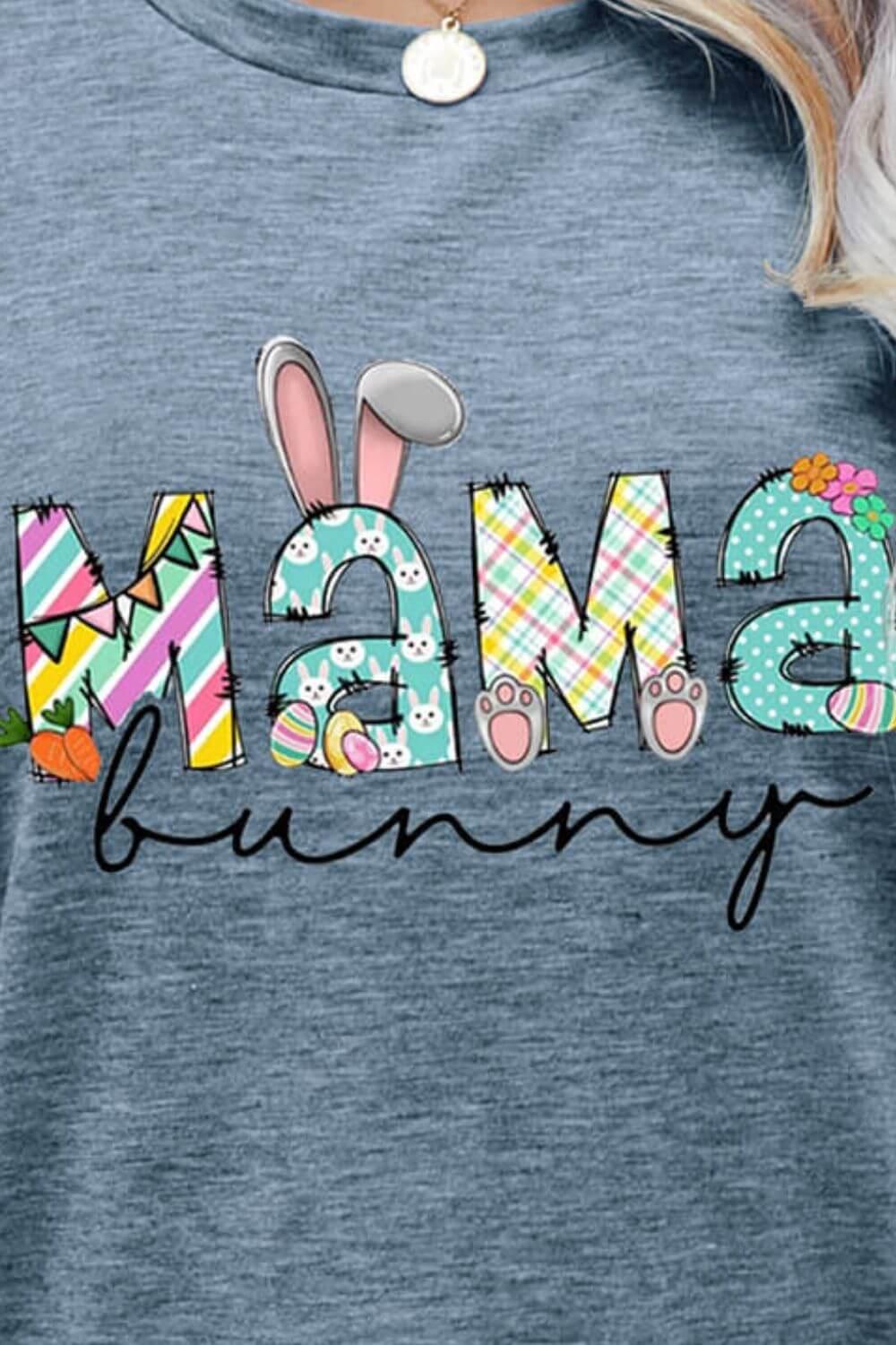 MAMA BUNNY Easter Graphic Tee - Clothes For Her Online Store