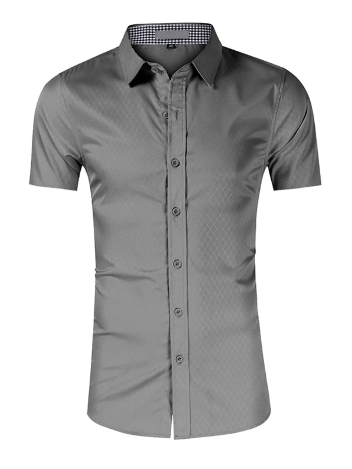 Men's Collared Neck Short Sleeve Shirt