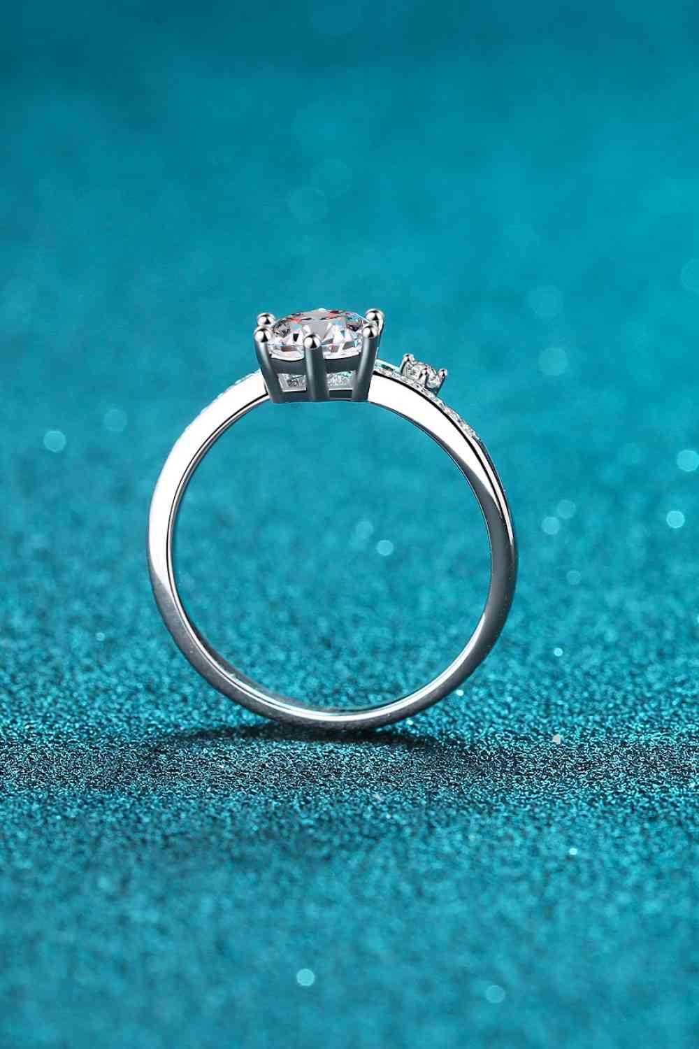 On My Mind 925 Sterling Silver Moissanite Ring - Clothes For Her Online Store