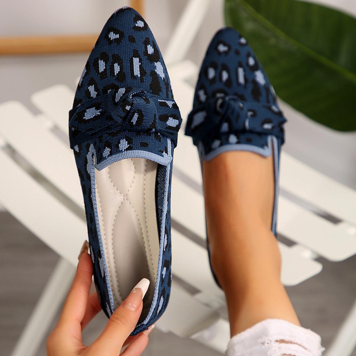 Mesh Point Toe Flat Slip-Ons - Clothes For Her Online Store