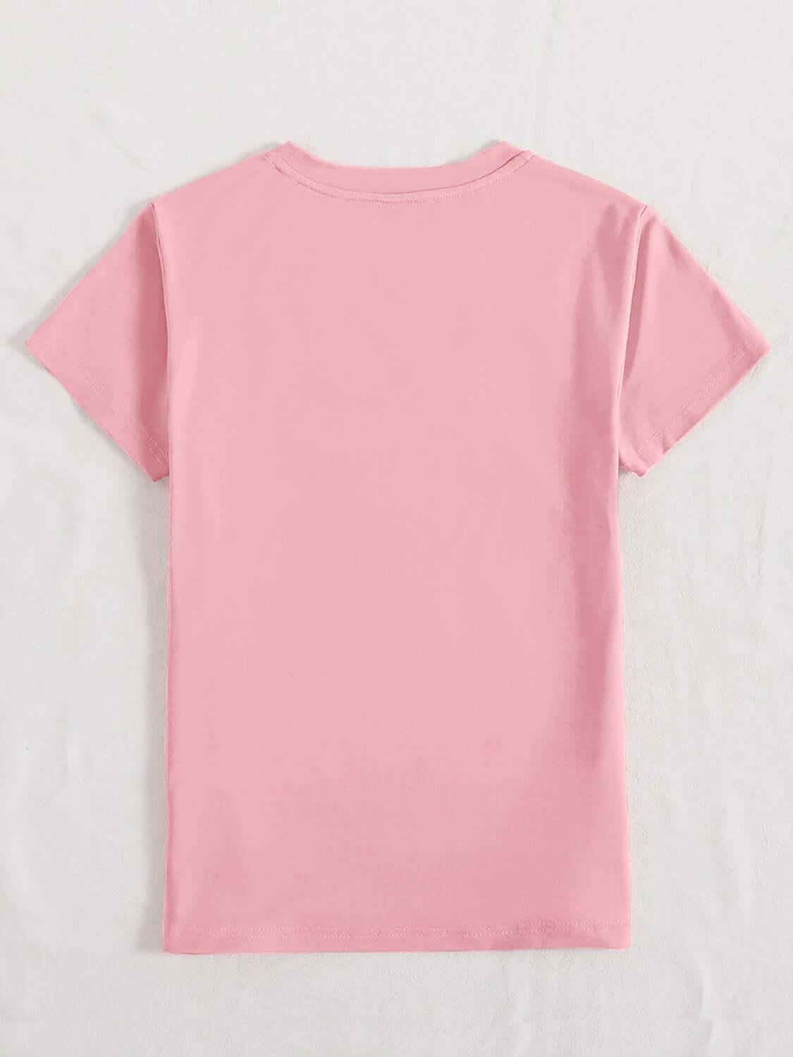EASTER VIBES Round Neck Short Sleeve T-Shirt - Clothes For Her Online Store