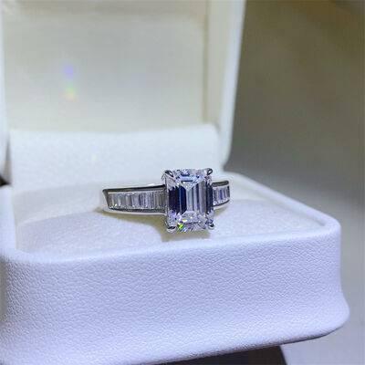 3 Carat Moissanite 925 Sterling Silver Ring - Clothes For Her Online Store