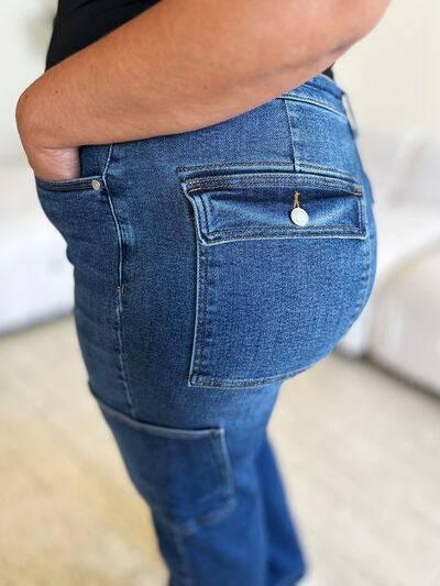 Judy Blue Full Size High Waist Cargo Jeans - Clothes For Her Online Store