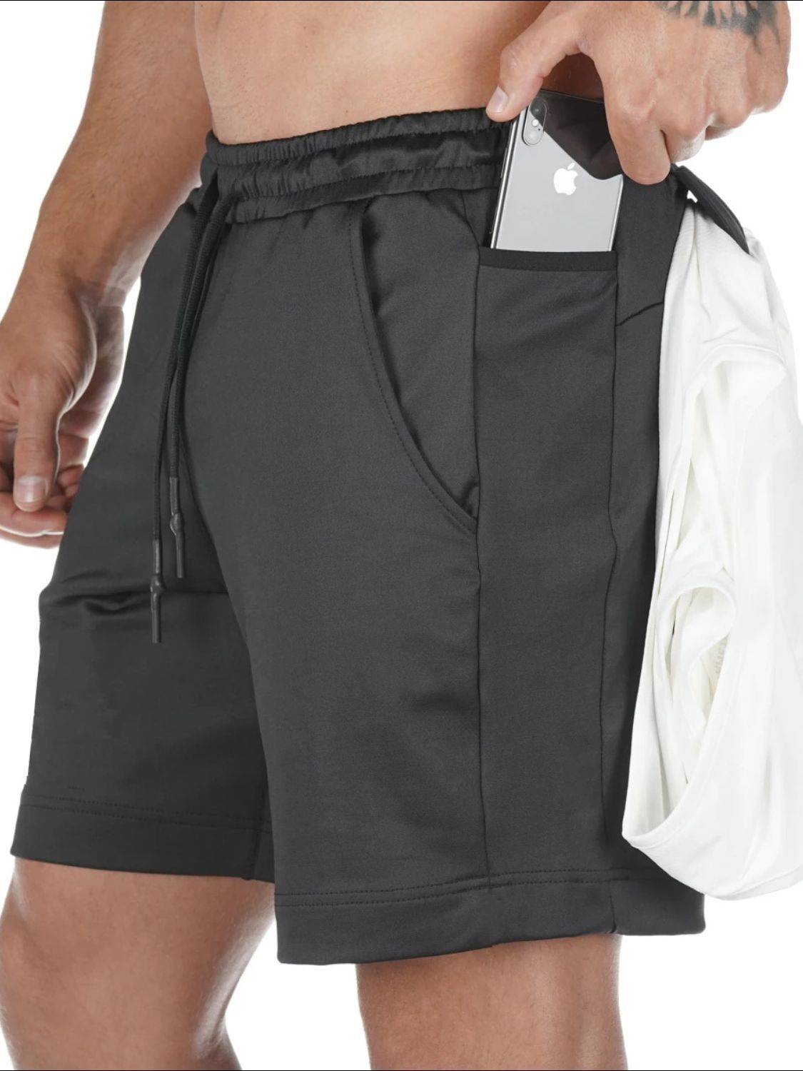 Men's Drawstring Active Shorts with Pockets - Clothes For Her Online Store