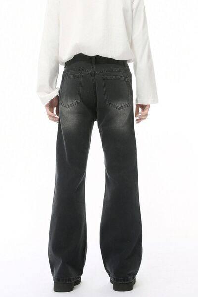 Mid Rise Jeans with Pockets - Clothes For Her Online Store