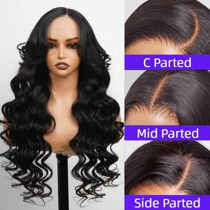 250% Density 13x4 Full Lace Human Hair Wigs With Curtain Bangs Hd Lace Front Wigs Glueless Curly Wigs Human Hair Lace Front - Clothes For Her Online Store