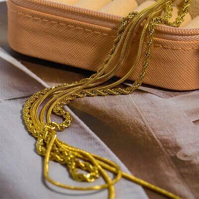 18K Gold-Plated Titanium Steel Three-Layered Necklace - Clothes For Her Online Store