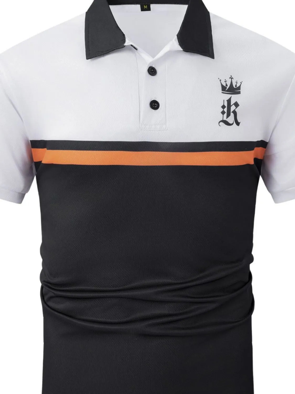 Men's Plus Size Collared Neck Short Sleeve Polo