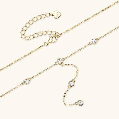 1.1 Carat Moissanite 925 Sterling Silver Necklace - Clothes For Her Online Store