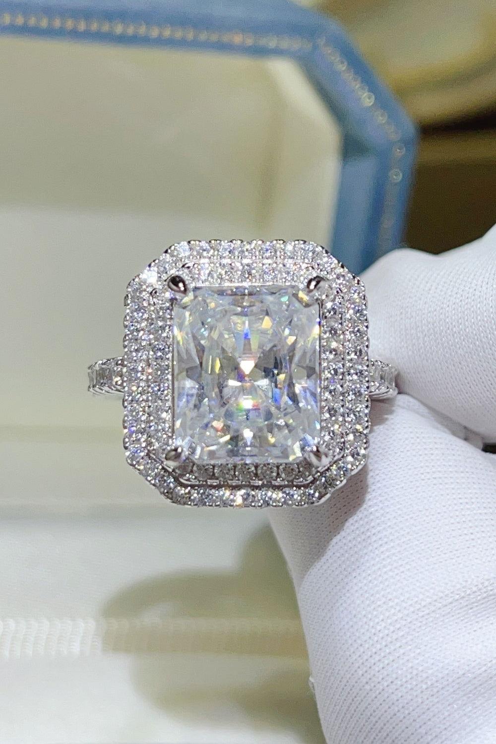 2 Carat Moissanite 925 Sterling Silver Ring - Clothes For Her Online Store