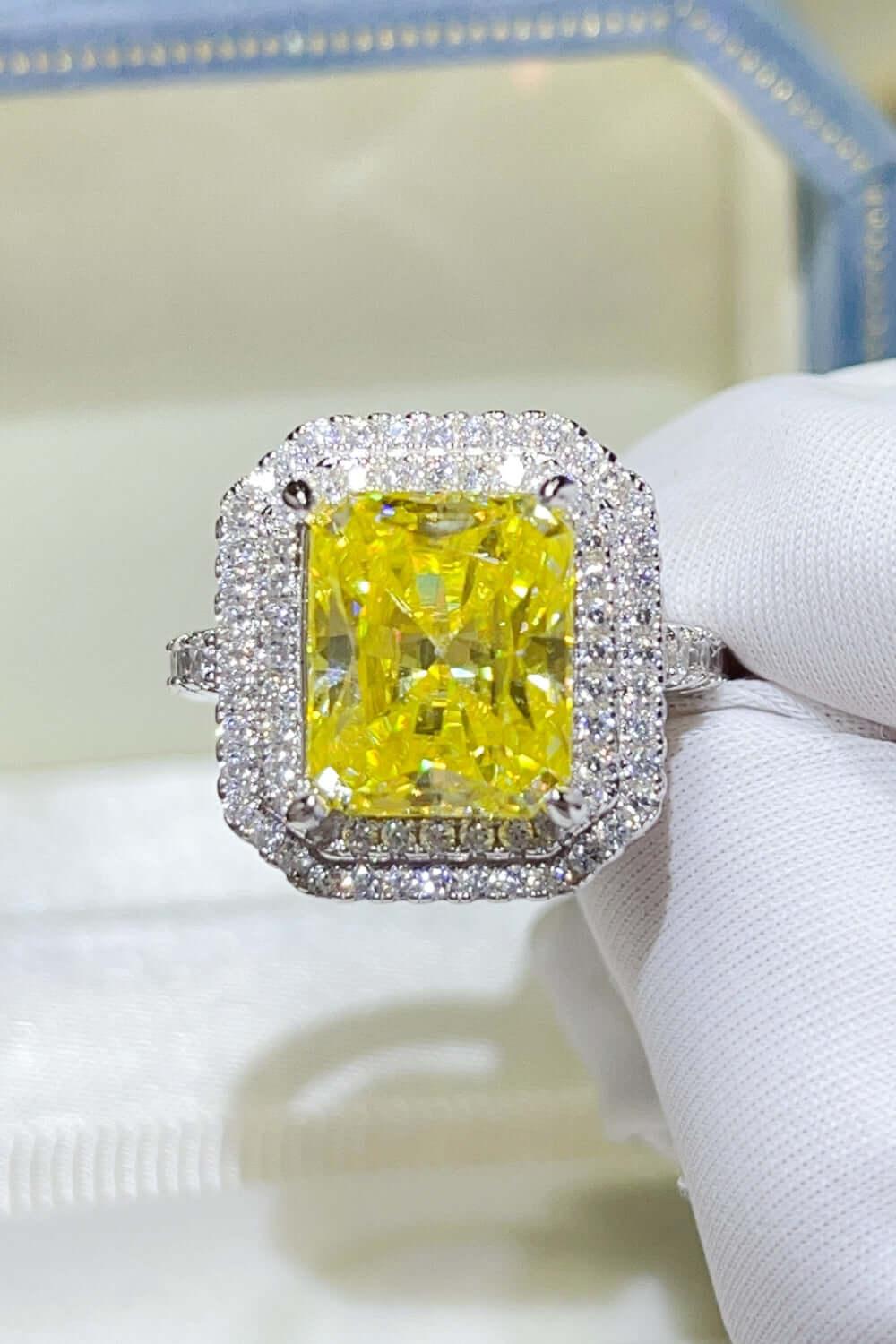 2 Carat Moissanite 925 Sterling Silver Ring - Clothes For Her Online Store
