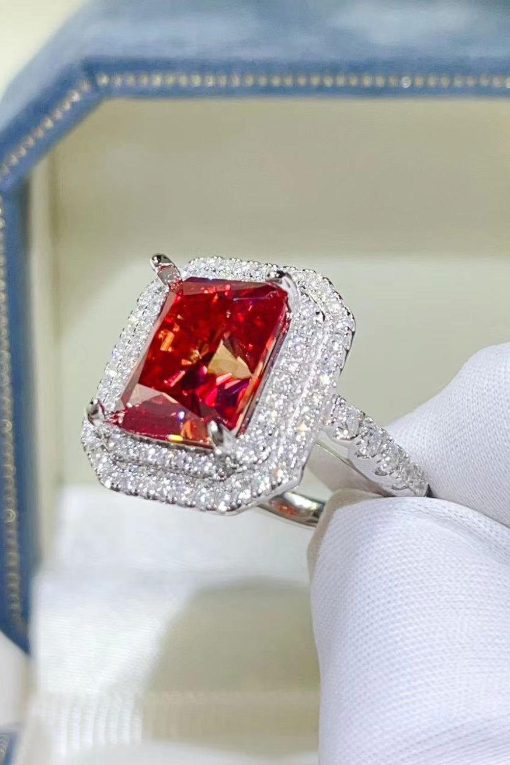 2 Carat Moissanite 925 Sterling Silver Ring - Clothes For Her Online Store