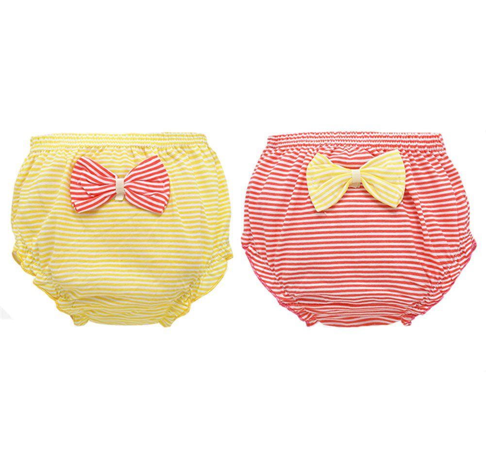 2 Pack Baby Girls Bloomer Shorts Diaper Covers Briefs with Bow Lovely Underwear for Toddler - Clothes For Her Online Store