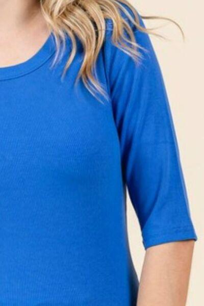 Mittoshop Round Neck Half Sleeve T-Shirt - Clothes For Her Online Store