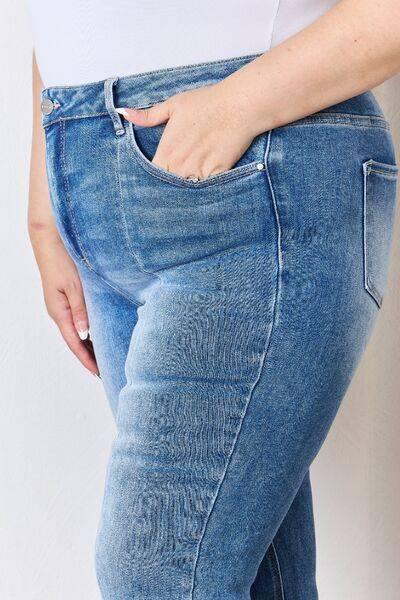 RISEN Full Size High Rise Ankle Flare Jeans - Clothes For Her Online Store