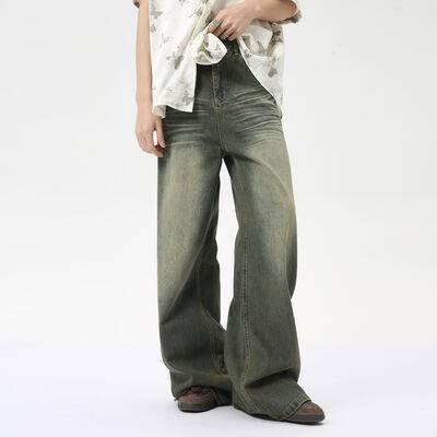 Wide Leg Jeans with Pockets - Clothes For Her Online Store