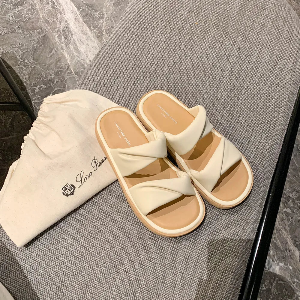 Open Toe Flats Sandals