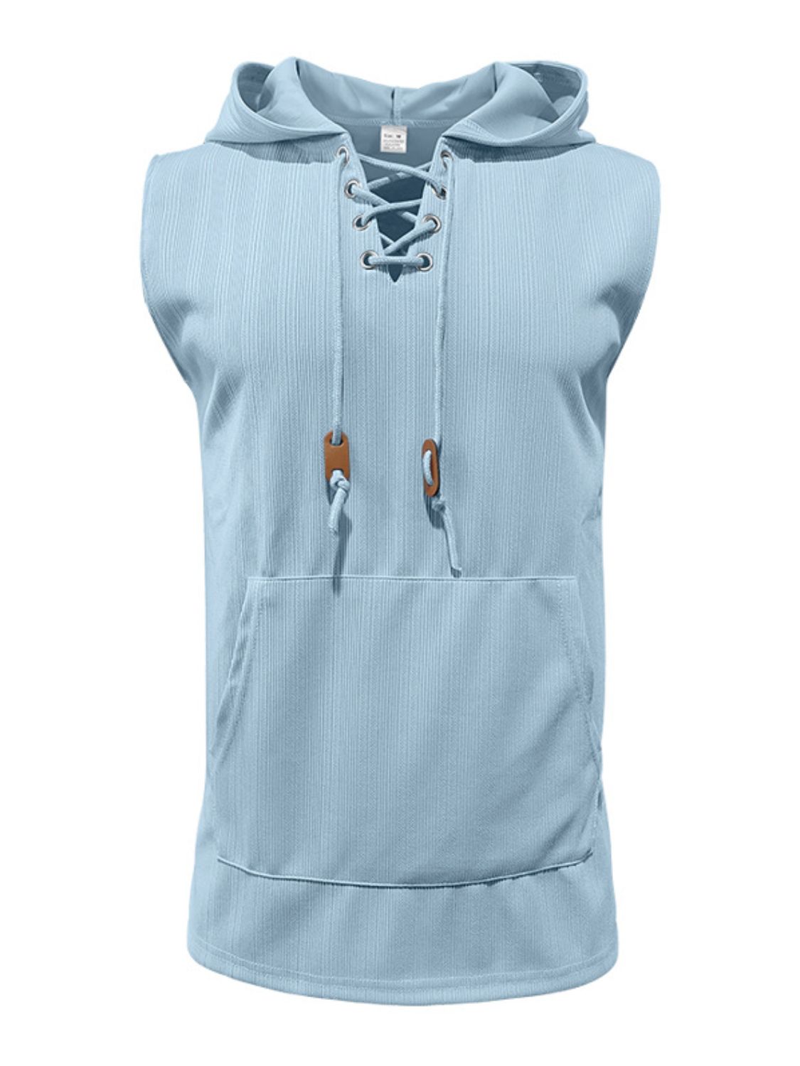 Men's Lace Up Hooded Top