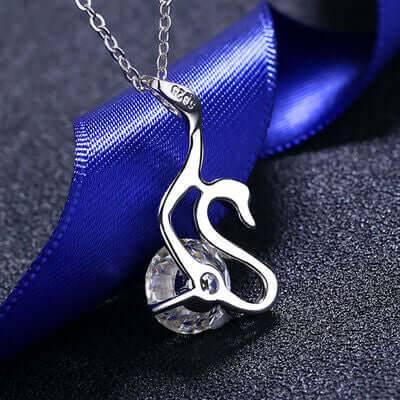2 Carat Moissanite 925 Sterling Silver Necklace - Clothes For Her Online Store