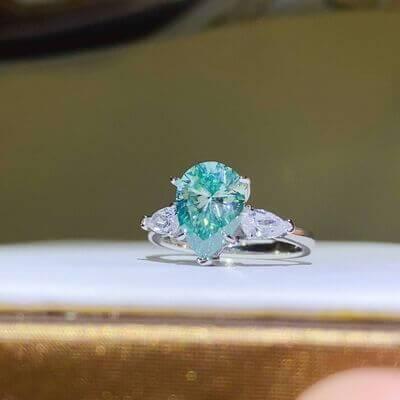 2 Carat 925 Sterling Silver Moissanite Ring - Clothes For Her Online Store