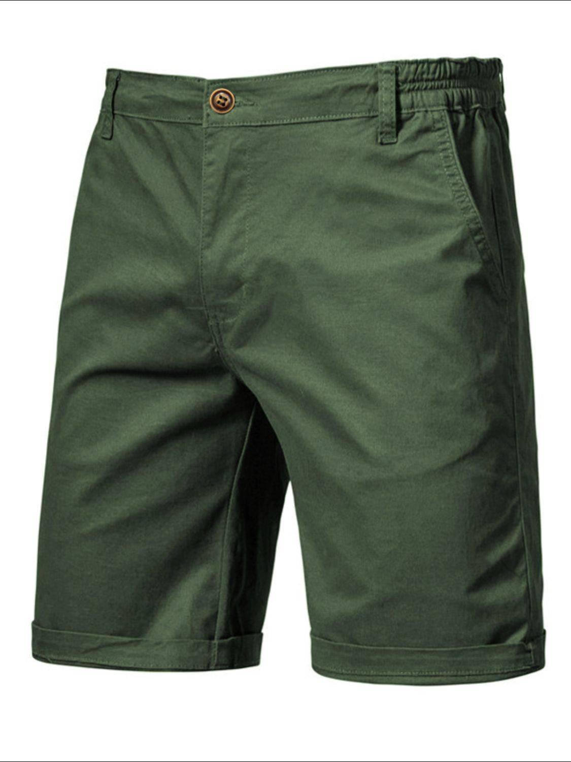 Men's Elastic Waist Shorts with Pockets - Clothes For Her Online Store