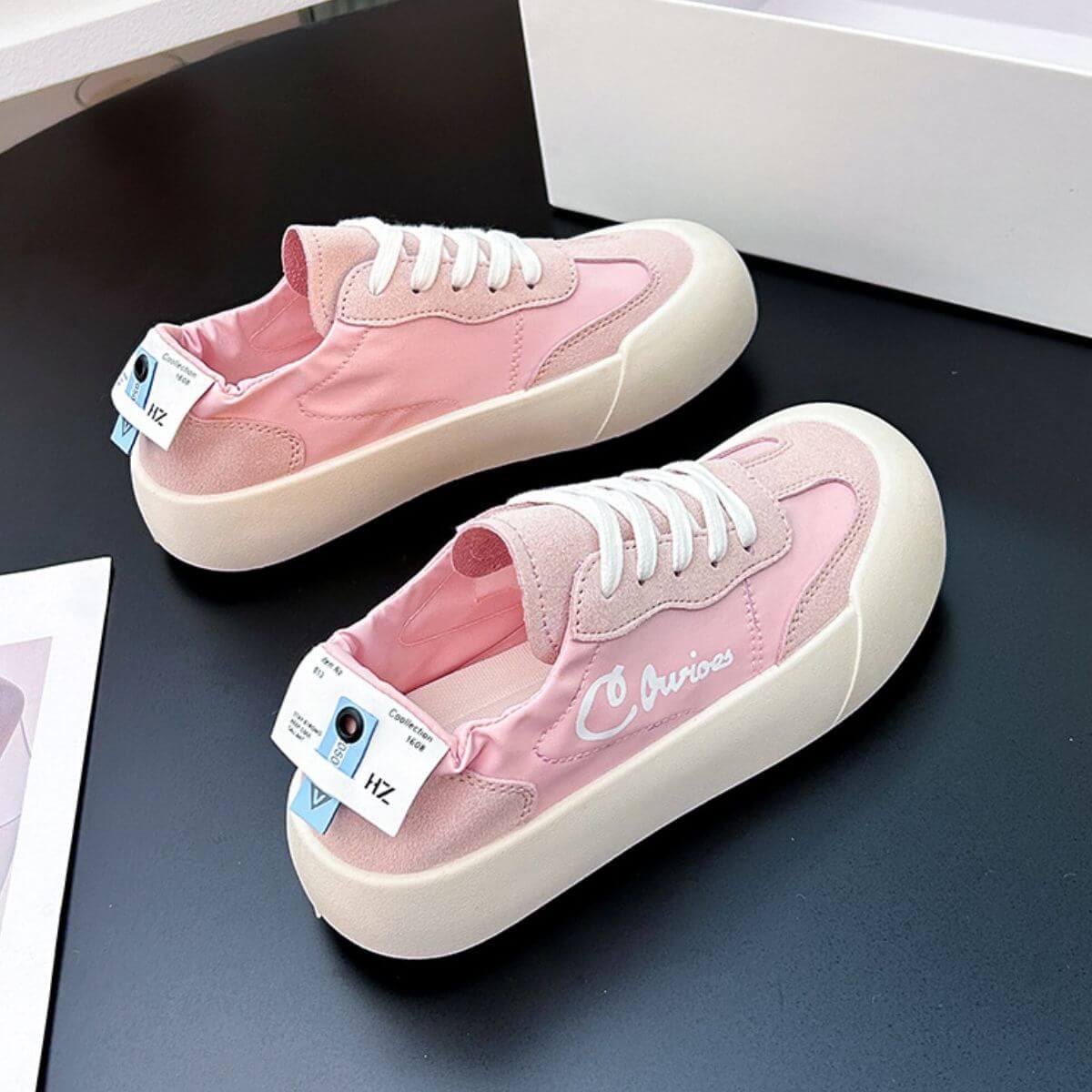 Lace Up Platform Sneakers - Clothes For Her Online Store