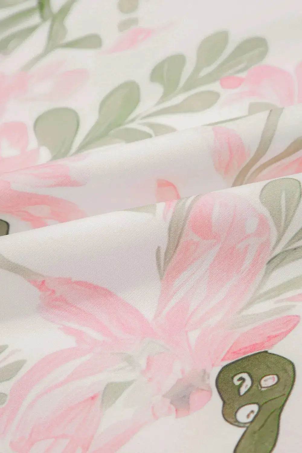 Floral Contrast Edge Layered Short Sleeve Mini Dress - Clothes For Her Online Store