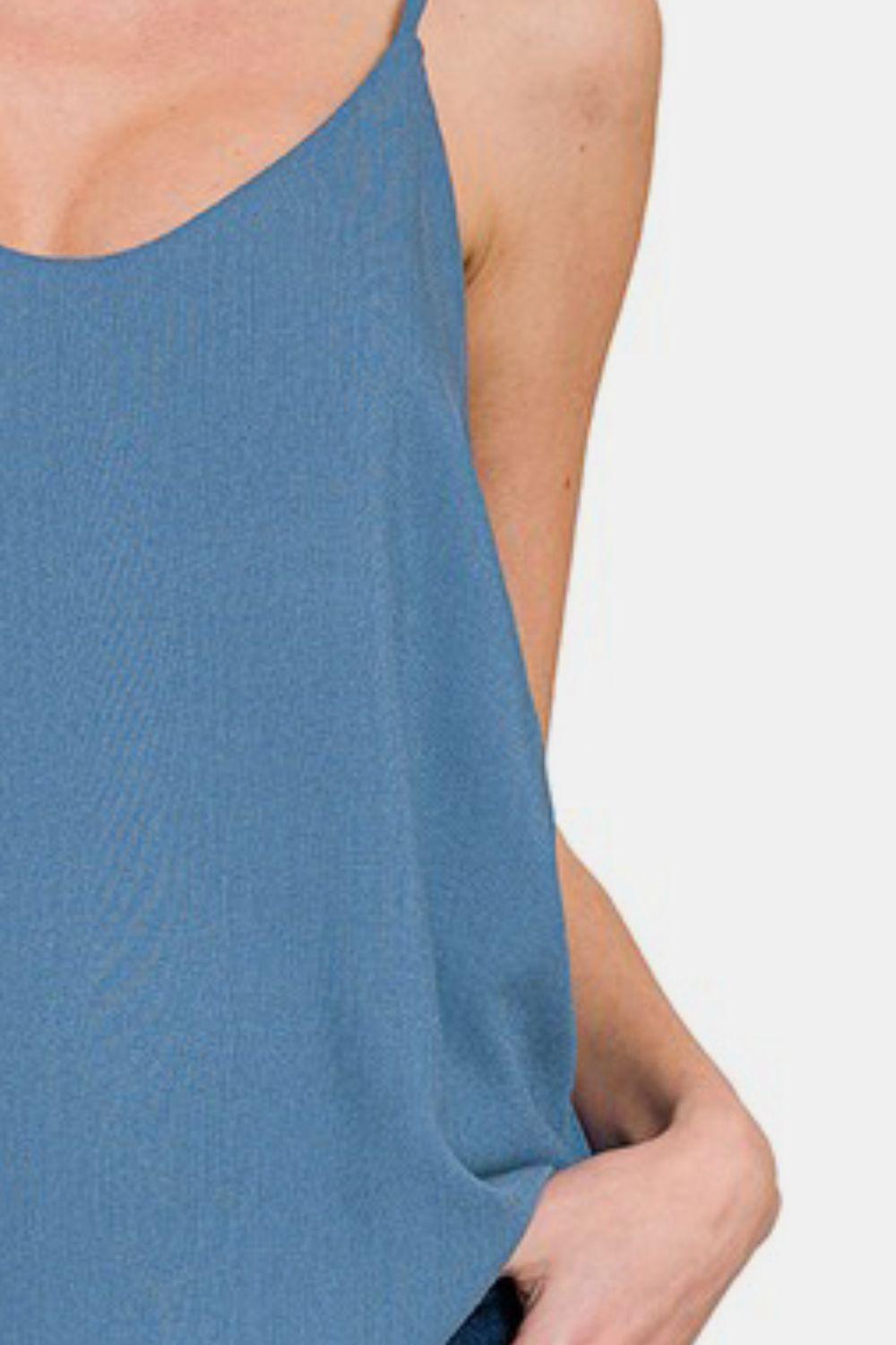 Zenana Two Layered Spaghetti Strap Cami - Clothes For Her Online Store