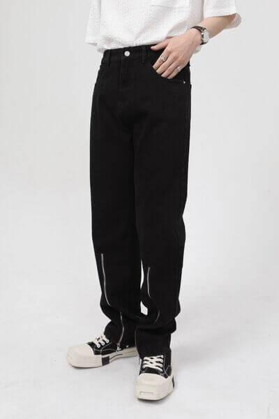 Pocketed Jeans with Zipper - Clothes For Her Online Store