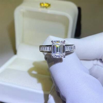 3 Carat Moissanite 925 Sterling Silver Ring - Clothes For Her Online Store