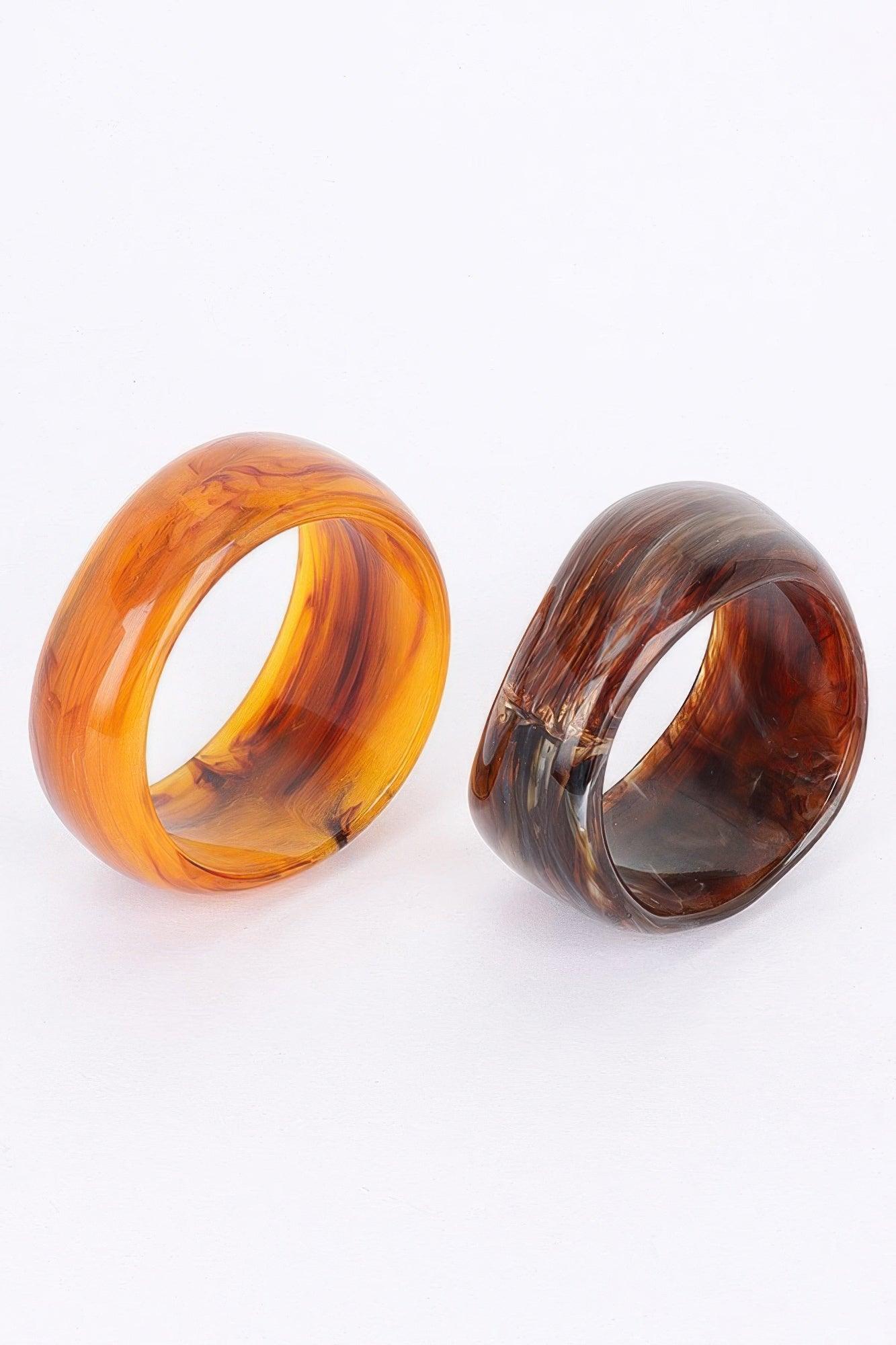 2pack Resin Bangle - Clothes For Her Online Store