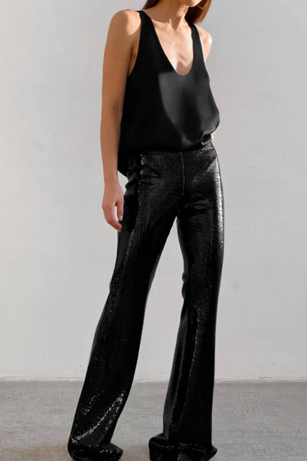 Scoop Neck Wide Strap Tank - Clothes For Her Online Store