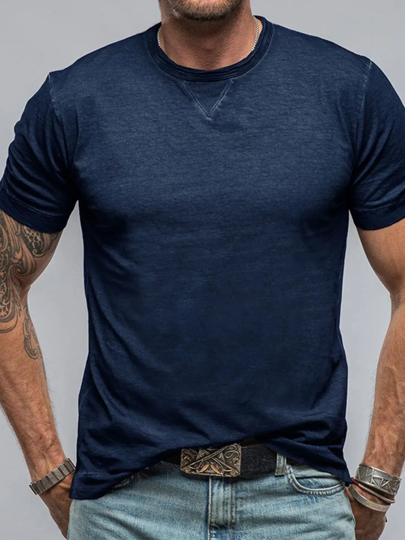 Men's Classic Short Sleeve Crew Neck T-Shirt