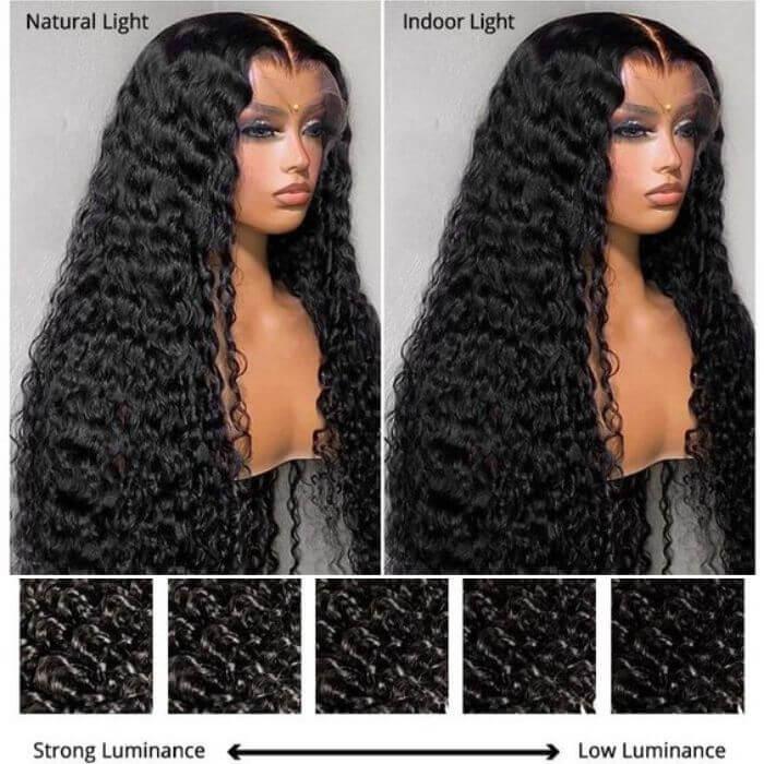 30 Inch Brazilian Raw Virgin Hair 13x6 13X4 Natural Deep Wave Glueless Frontal Human Hair Transparent HD Lace Front Wigs - Clothes For Her Online Store