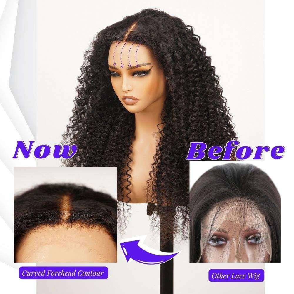 30 Inch Brazilian Raw Virgin Hair 13x6 13X4 Natural Deep Wave Glueless Frontal Human Hair Transparent HD Lace Front Wigs - Clothes For Her Online Store
