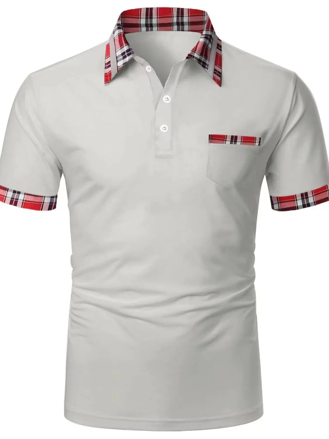 Men's Full Size Collared Neck Short Sleeve Polo Plus Size